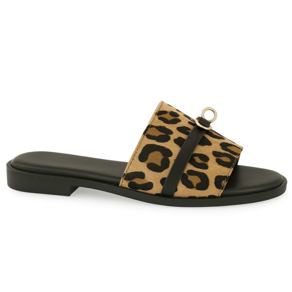 Barocco γυναικεία δερμάτινα σανδάλια zebra Venus 51127