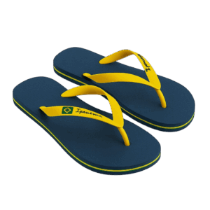 Ανδρικές σαγιονάρες Ipanema 26302 σε μπλε-κίτρινο χρώμα με τη σημαία της Βραζιλίας στα λουράκια