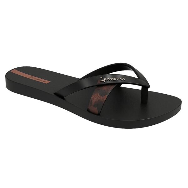 Ipanema γυναικείες σαγιονάρες μαύρο-καφέ 780-25380 για το καλοκαίρι