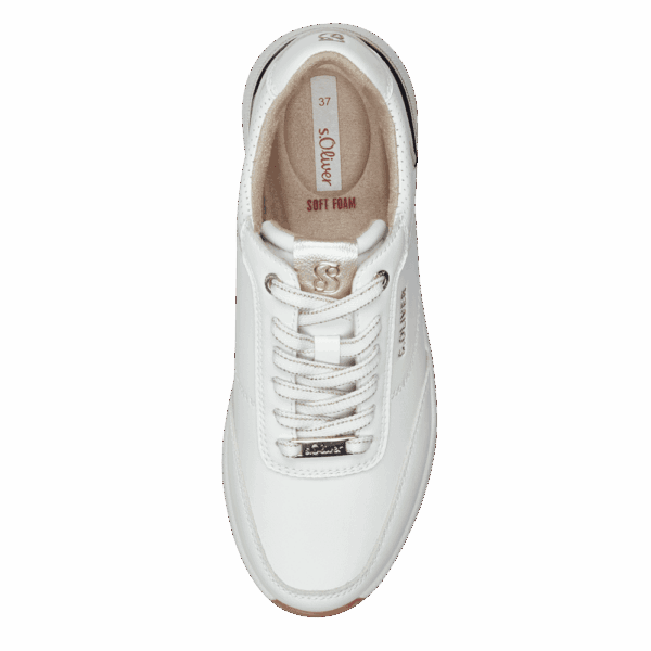s.Oliver Γυναικεία Sneakers Λευκά 5-23613-43-100 με Soft Foam και κομψό σχεδιασμό