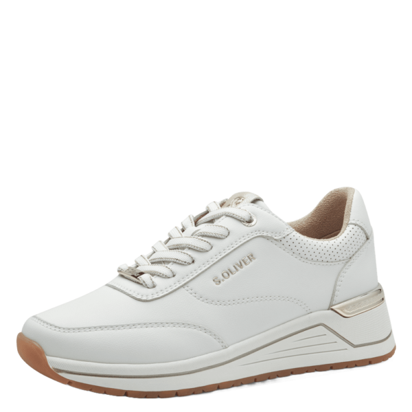 Sneakers Γυναικεία s.Oliver Λευκά 5-23613-43-100 – Μοντέρνα & Άνετα για Καθημερινή Χρήση
