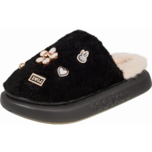 Adams Shoes 1-896-25501-29 μαύρη γυναικεία παντόφλα με ανατομικό πάτο και αντιολισθητική σόλα