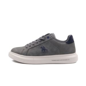 Ανδρικά sneakers U.S. GRAND POLO GPM528301_4242 γκρι με eco leather, ανατομικό πάτο και ελαφριά αντιολισθητική σόλα