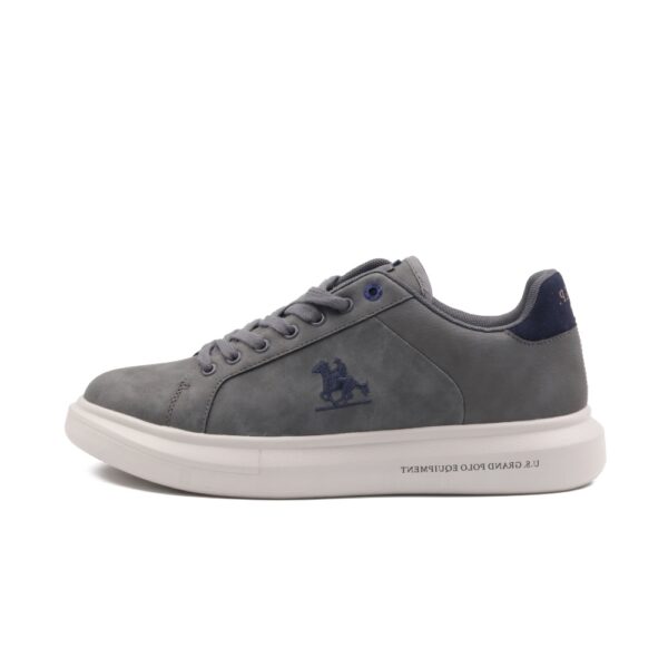 Ανδρικά sneakers U.S. GRAND POLO GPM528301_4242 γκρι με eco leather, ανατομικό πάτο και ελαφριά αντιολισθητική σόλα