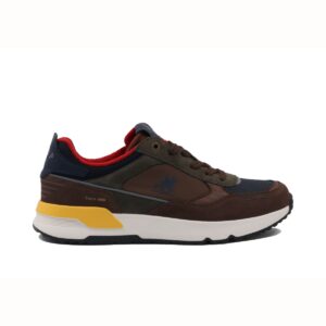 Ανδρικά sneakers U.S. GRAND POLO πράσινο-μπλε, μοντέλο GPM525200_7220, με ανατομικό πάτο και αντιολισθητική σόλα