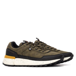 Λεπτομέρεια υλικού στα ανδρικά sneakers XTI 144693 Χακί
