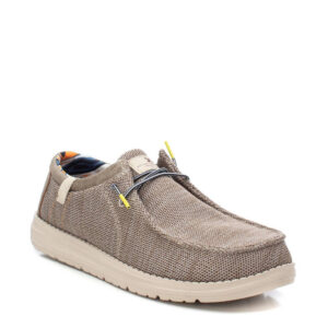 Ανδρικά casual παπούτσια Xti 143576 σε μπεζ χρώμα με πλεκτό ύφασμα