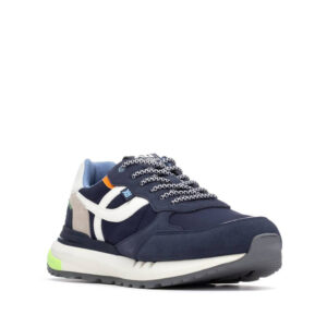 Ανδρικά μπλε sneakers Xti 145802 με suede λεπτομέρειες και δίχρωμη σόλα.