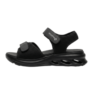 Μαύρα γυναικεία ανατομικά πέδιλα Amarpies ABZ30168, εξαιρετικά ελαφριά (150γρ) με μαλακό πάτο