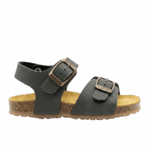 Παιδικό ανατομικό πέδιλο Plakton Pixel 855065 σε χακί χρώμα με δύο αγκράφες και κλείσιμο velcro.