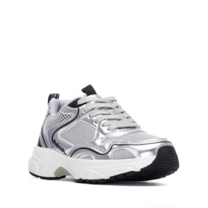 Refresh 176213 γυναικεία ανατομικά ασημί sneakers με πάτο Memory Foam